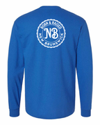 Born & Raised NB Left Chest and Back Long Sleeve Tee - Unisex