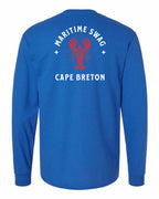 Maritime Swag CB Mandala Red Lobster Left Chest and Back Long Sleeve Tee - Unisex