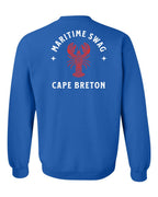 Maritime Swag CB Mandala Red Lobster Left Chest and Back Crewneck Sweatshirt - Unisex