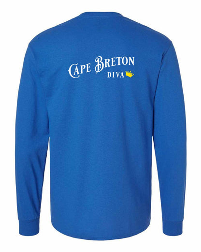 Cape Breton Diva Left Chest and Back Long Sleeve Tee