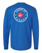 Elbows up Leaf Left Chest and Back Long Sleeve - Gildan Canada (sewn Internationally) - Unisex