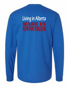 Living Alberta Made in NFLD Left Chest and Back Long Sleeve - Unisex