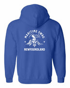 Maritime Swag NFLD Pirate Left Chest and Back Zip Hoodie - Unisex