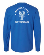 Maritime Swag NFLD Mandala white Lobster Left Chest and Back Long Sleeve - Unisex