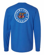 Calm Cool Moose and Beaver Left Chest and Back Long Sleeve - Gildan Canada (sewn Internationally) - Unisex