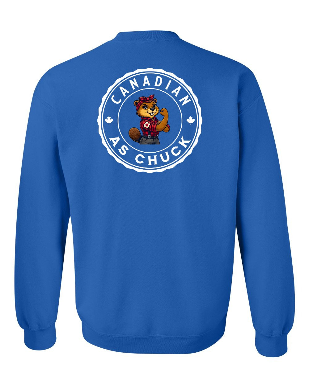 CDN as Chuck Rosie Flex Left Chest and Back Crewneck Sweatshirt - Gildan Canada (sewn Internationally) - Unisex
