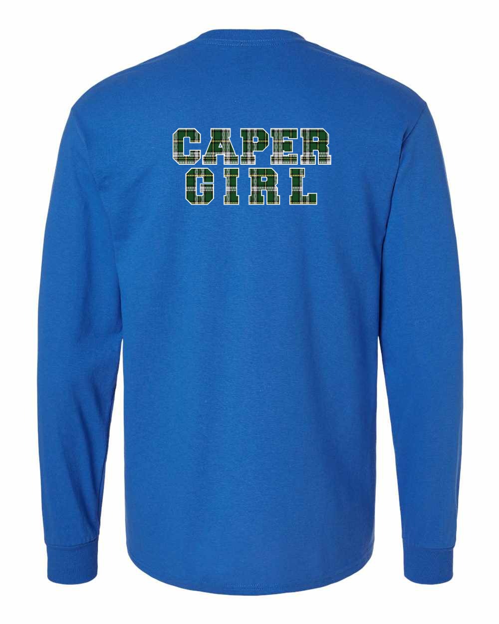 Caper Girl Left Chest and Back Long Sleeve Tee - Unisex