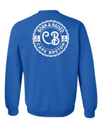 Born & Raised CB Left Chest and Back Crewneck Sweatshirt - Unisex