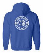 Born & Raised CB Left Chest and Back Zip Hoodie - Unisex