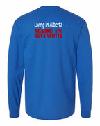 Living Alberta Made in NS Left Chest and Back Long Sleeve Tee - Unisex