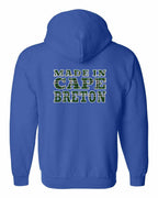 Made In CB Tartan Left Chest and Back Zip Hoodie - Unisex