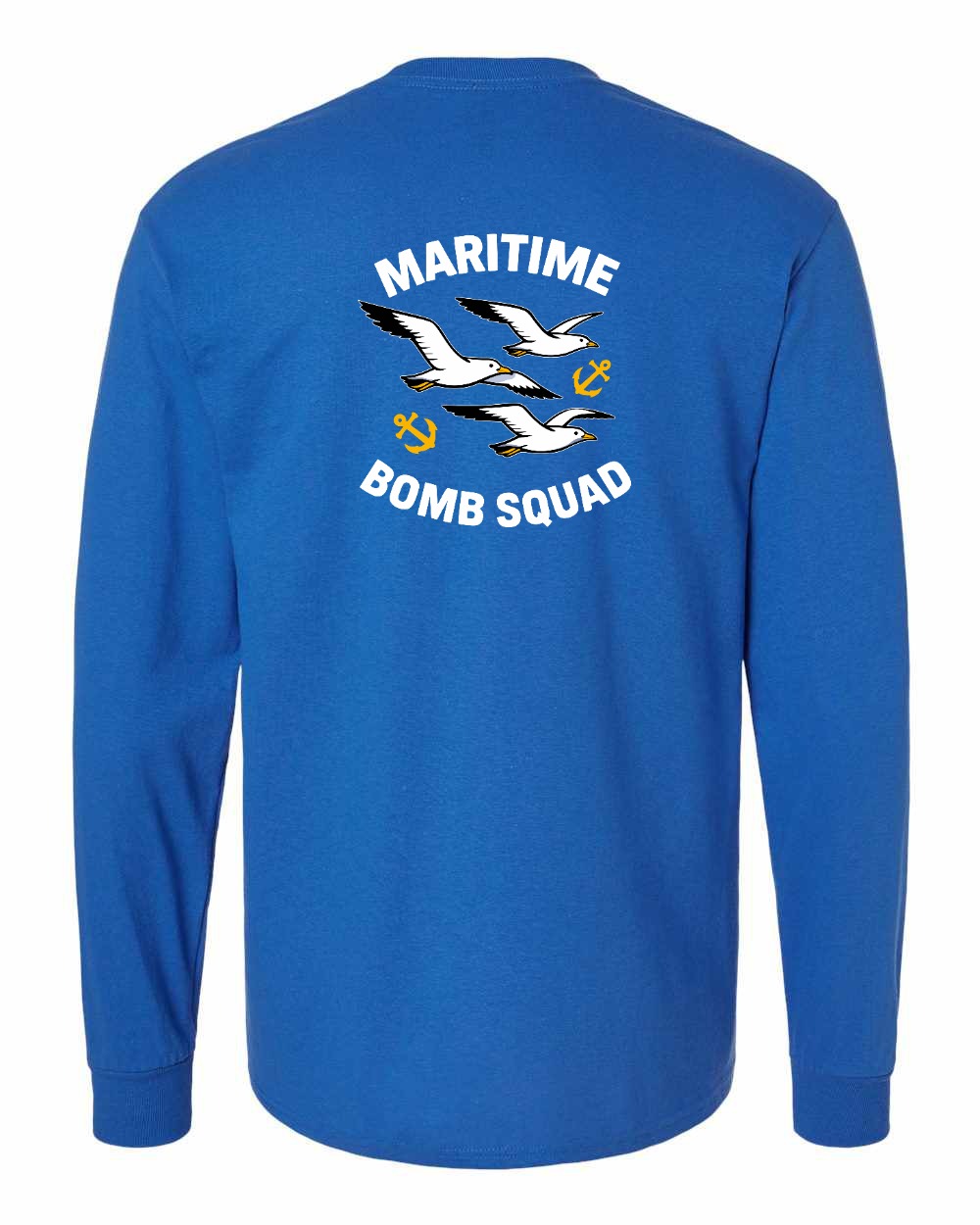 Maritime Bomb Squad Left Chest & Back Long Sleeve Tee - Unisex