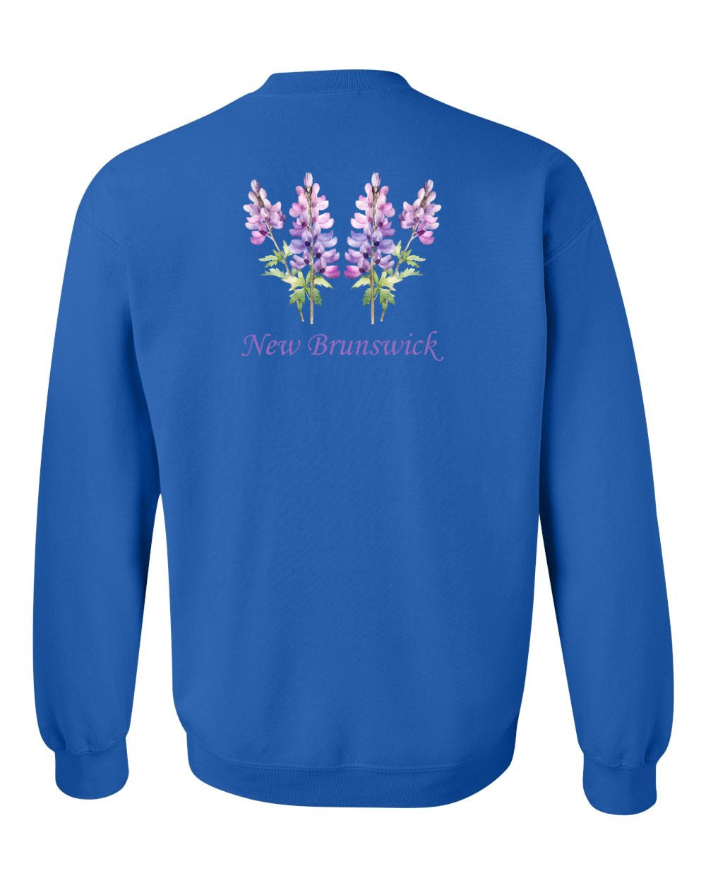 New Brunswick Lupins Left Chest and Back Crewneck Sweatshirt