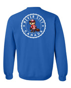 Never 51st Beaver Left Chest and Back Crewneck Sweatshirt - Gildan Canada (sewn Internationally) - Unisex