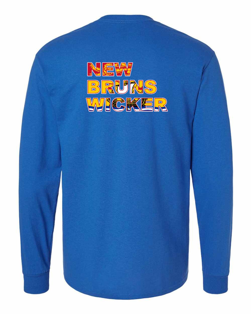 New Bruns Wicker Left Chest and Back Long Sleeve Tee