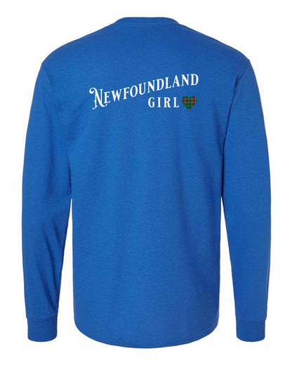 Newfoundland Girl Tartan Left Chest and Back Long Sleeve