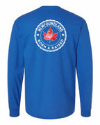 Born and Raised NFLD Left Chest and Back Long Sleeve - Gildan Canada (sewn Internationally) - Unisex