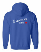 NFLD Nurse Left Chest and Back Zip Hoodie - Unisex