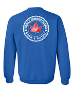Born and Raised PEI Left Chest and Back Crewneck Sweatshirt - Gildan Canada (sewn Internationally) - Unisex