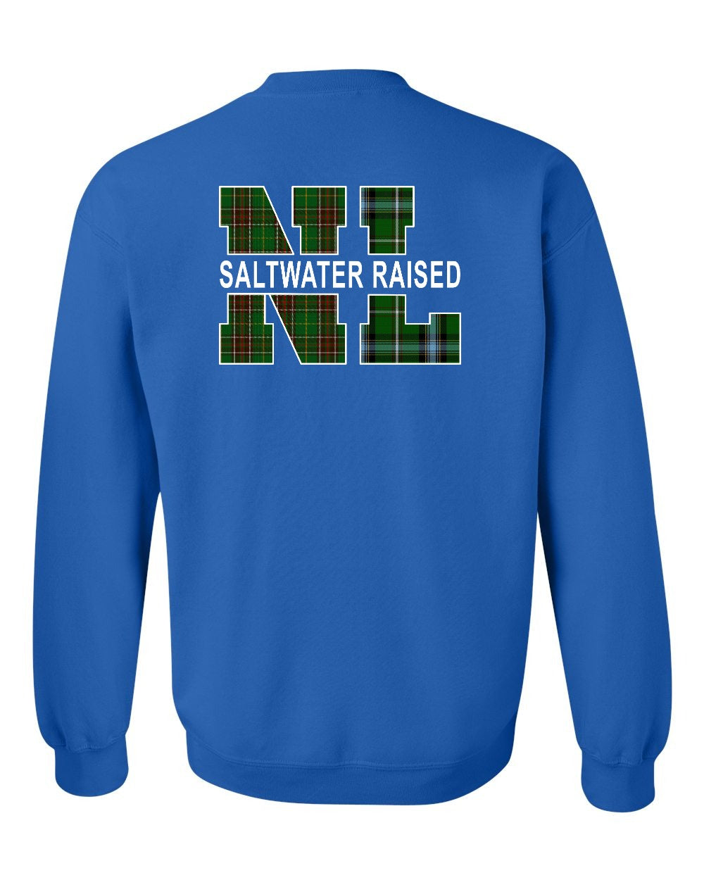 NFLD and Labrador Saltwater Raised Left Chest and Back Crewneck Sweatshirt - Unisex