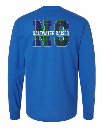 Saltwater Raised Left Chest and Back Long Sleeve Tee