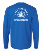 Maritime Swag NB Octopus Left Chest and Back Long Sleeve Tee - Unisex