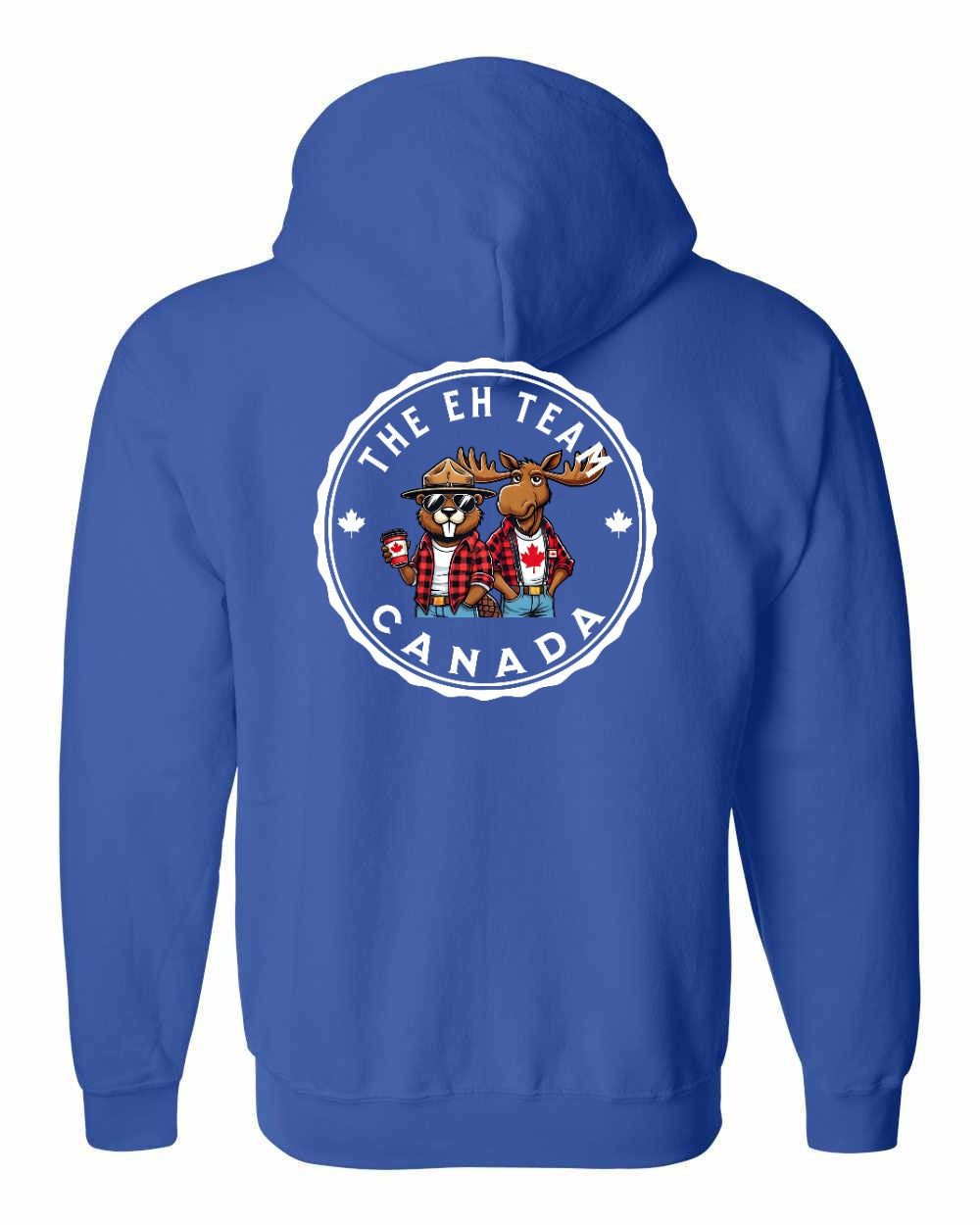 Eh Team Left Chest and Back Zip Hoodie - Gildan Canada (sewn Internationally) - Unisex