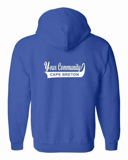 Your Community Swoop (Cape Breton) Left Chest and Back Zip Hoodie