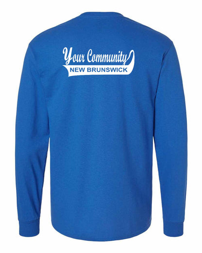 Your Community Swoop (New Brunswick) Left Chest and Back Long Sleeve Tee
