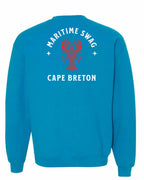 Maritime Swag CB Mandala Red Lobster Left Chest and Back Crewneck Sweatshirt - Unisex