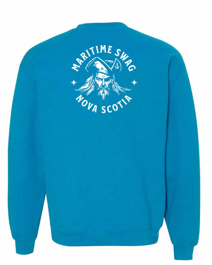 Maritime Swag Nova Scotia Pirate Left Chest and Back crew-neck