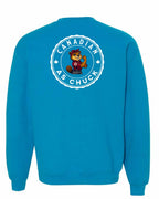CDN as Chuck Rosie Flex Left Chest and Back Crewneck Sweatshirt - Gildan Canada (sewn Internationally) - Unisex