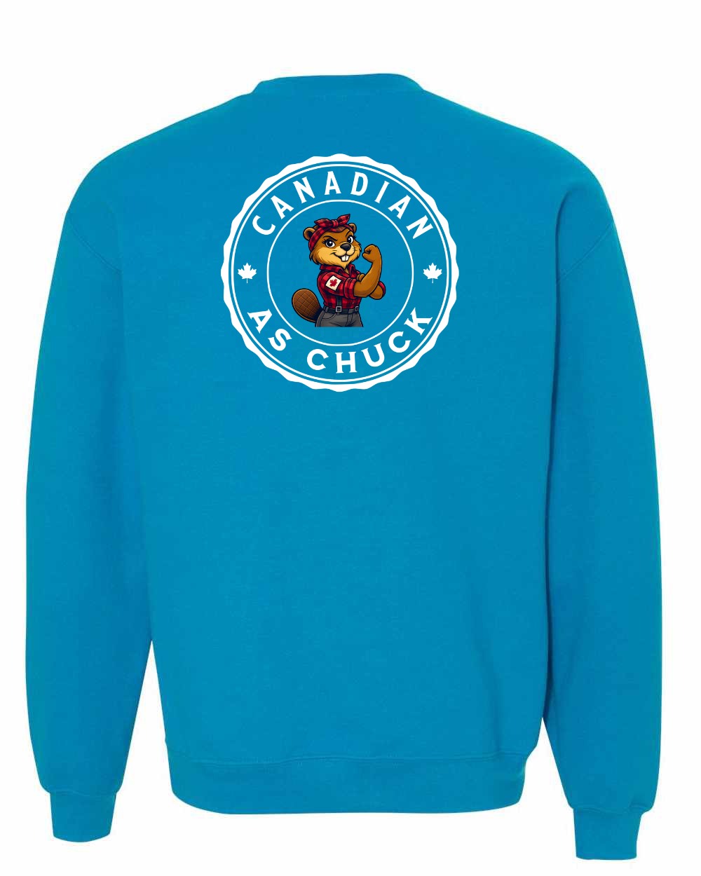 CDN as Chuck Rosie Flex Left Chest and Back Crewneck Sweatshirt - Gildan Canada (sewn Internationally) - Unisex