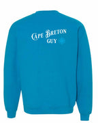 CB Guy Blue Left Chest and Back Crewneck Sweatshirt - Unisex