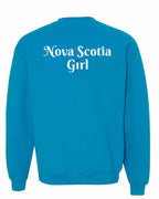 NS Girl Heart Dot Left Chest & Back Crewneck Sweatshirt - Unisex