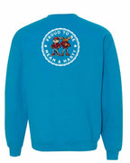 Proud Mean & Nasty Beaver and Moose Left Chest and Back Crewneck Sweatshirt - Gildan Canada (sewn Internationally) - Unisex