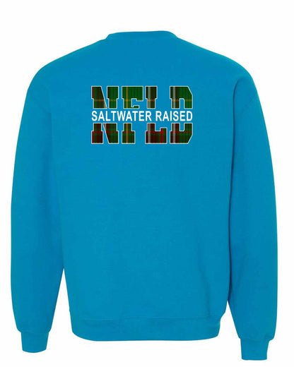 Newfoundland Saltwater Raised Left Chest and Back Sweatshirt Printed NOT STITCHED