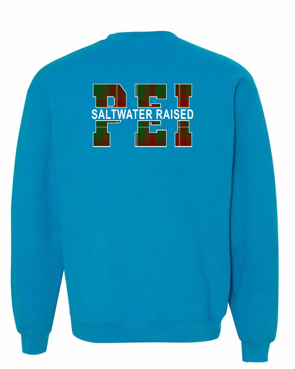 PEI Saltwater Raised Left Chest and Back Crewneck Sweatshirt - Unisex