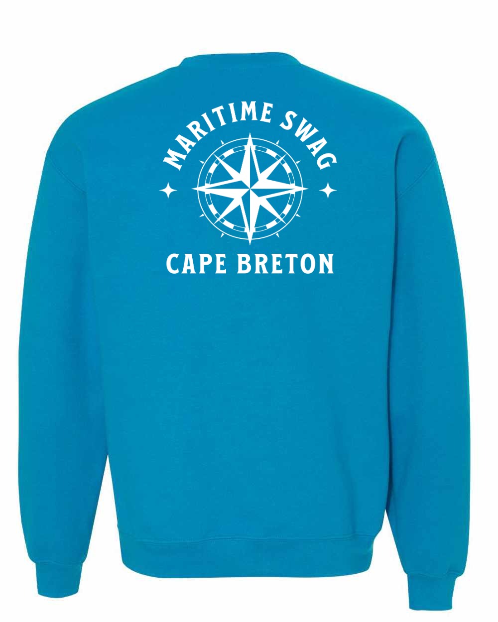 Maritime Swag Cape Breton Compass Left Chest and Back Crewneck Sweatshirt