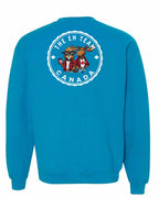 Eh Team Left Chest and Back Crewneck Sweatshirt - Gildan Canada (sewn Internationally) - Unisex