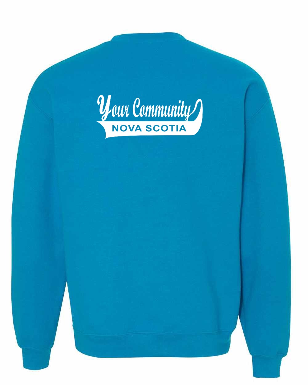 Your Community Swoop (Nova Scotia) Left Chest and Back crew-neck