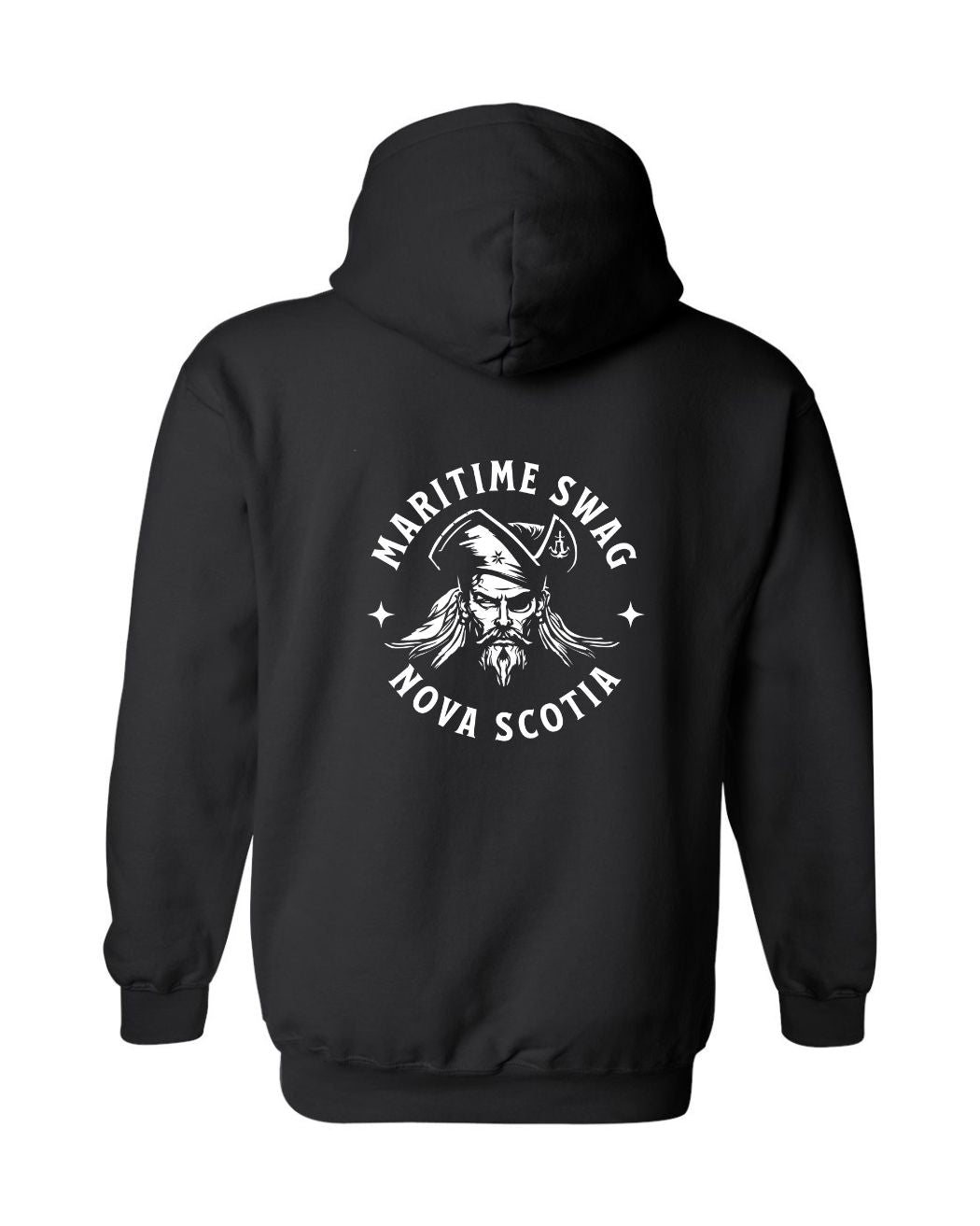 Swag Pirate Hoodie Nova Scotia Left Chest and Back