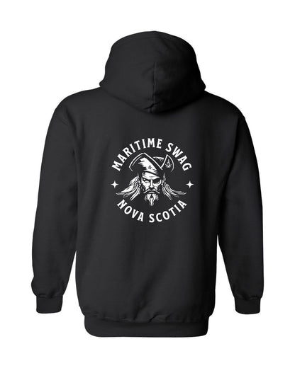 Swag Pirate Hoodie Nova Scotia Left Chest and Back
