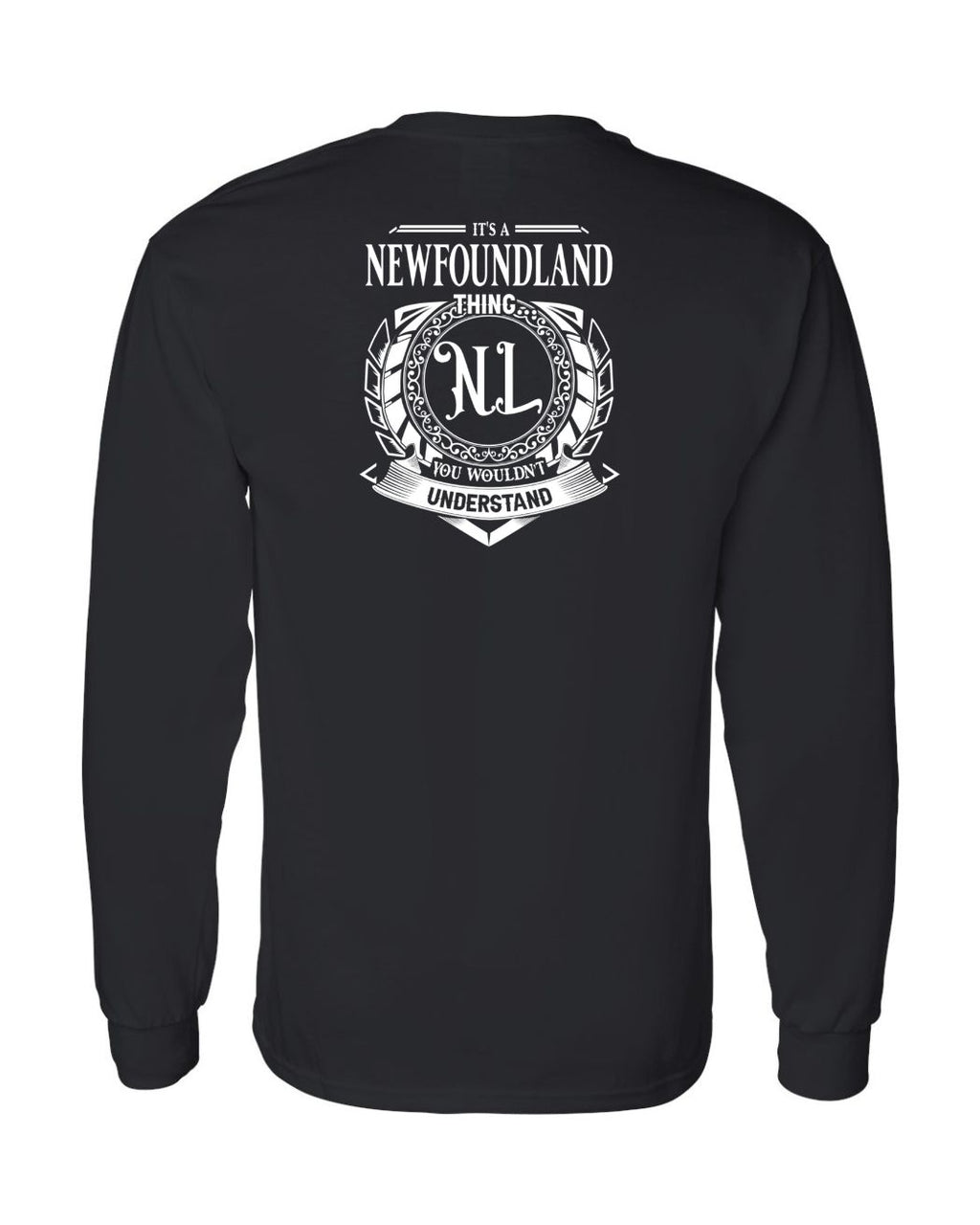 It's  A NFLD Thing Left Chest and Back Long Sleeve - Unisex