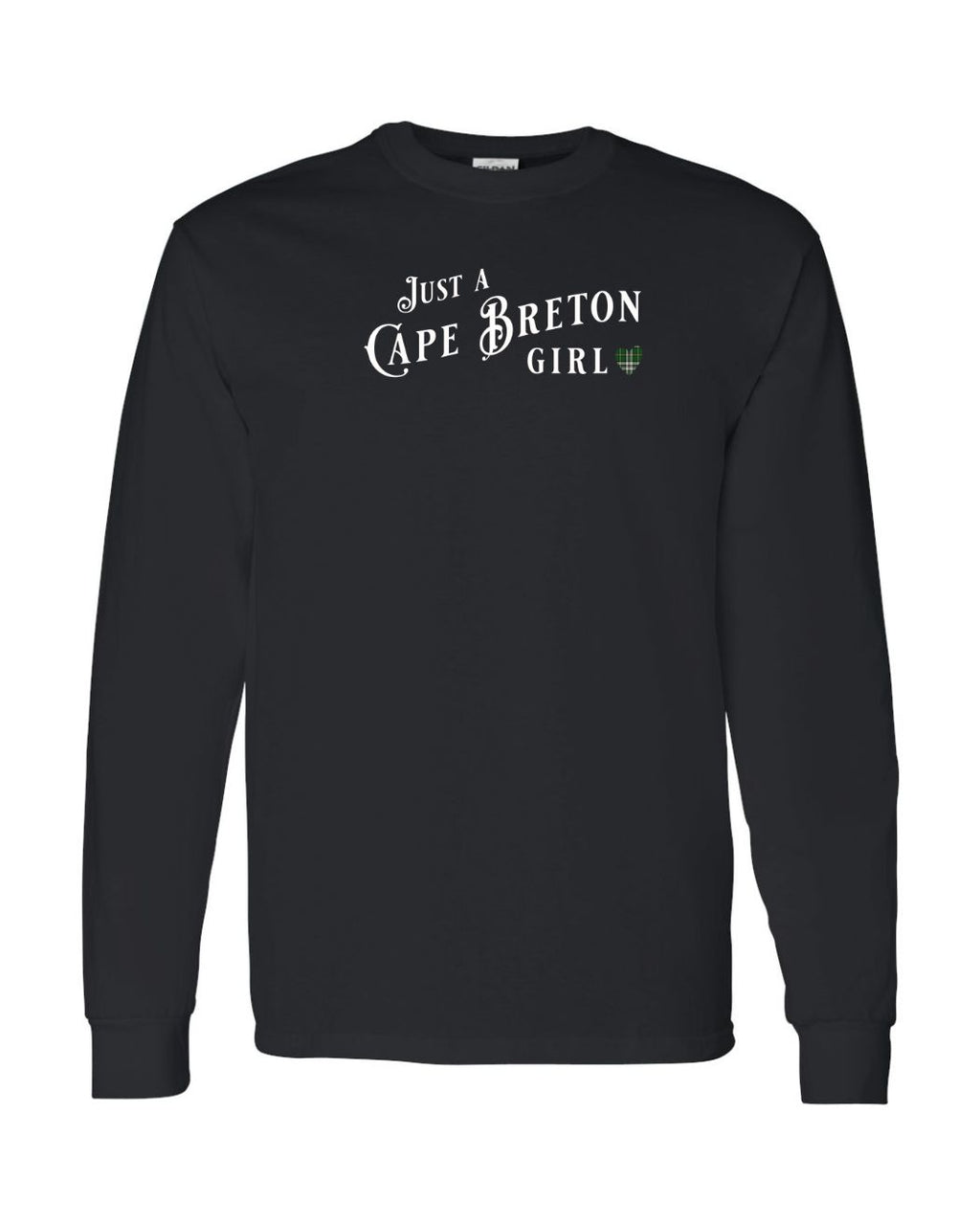Just a CB Girl Tartan Left Chest Long Sleeve Tee - Unisex