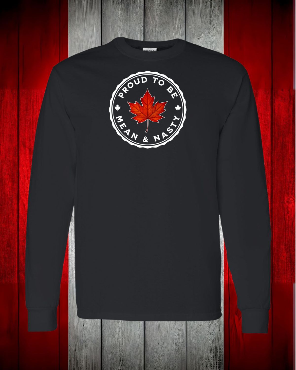 Proud to be Mean and Nasty Leaf Long Sleeve T-shirt
