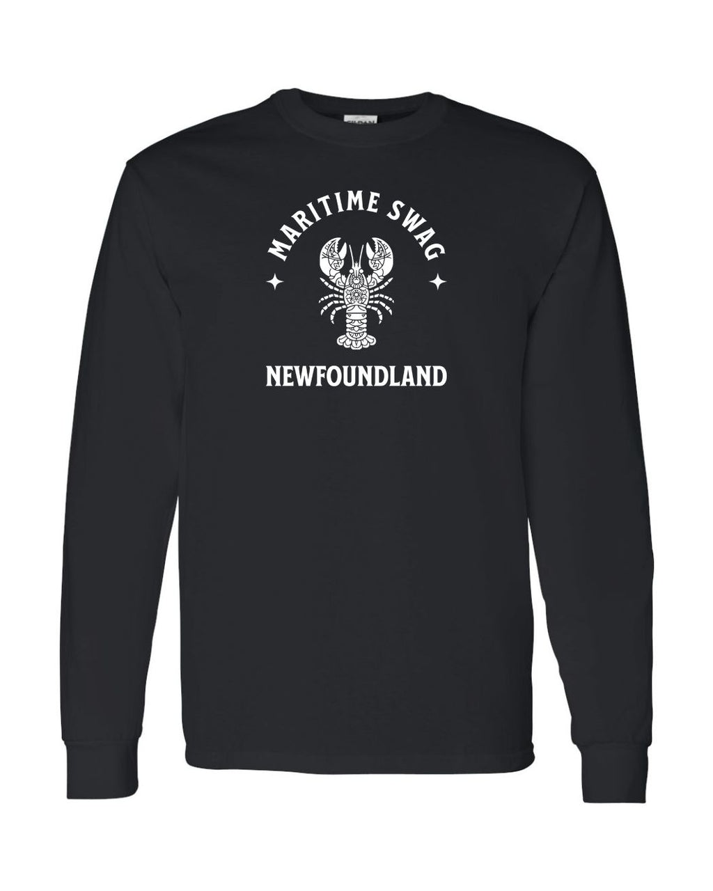 Maritime Swag NFLD Mandala white Lobster Long Sleeve - Unisex