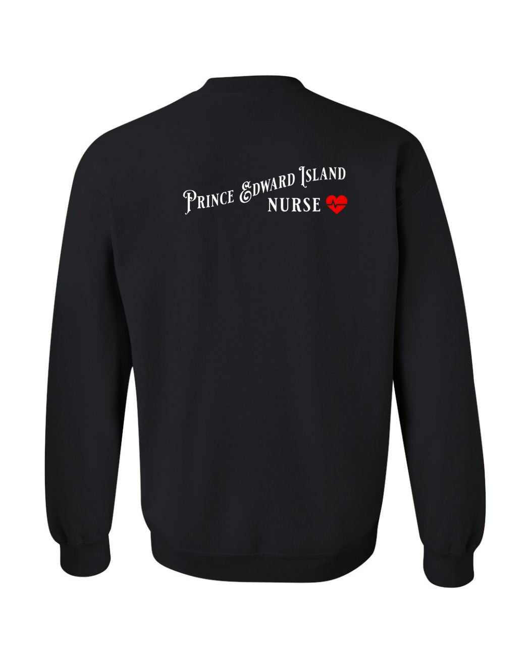 PEI Nurse Left Chest and Back Crewneck Sweatshirt - Unisex