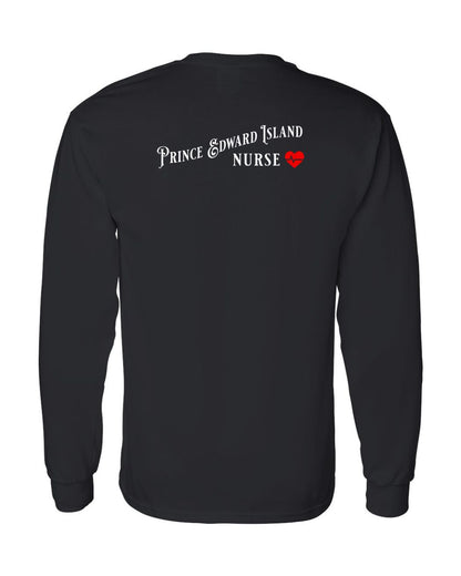 Prince Edward Island Nurse Left Chest and Back Long Sleeve