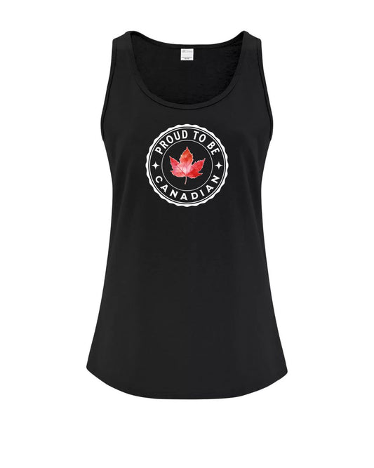Proud To Be Canadian Women's Tank Tops - Gildan Canada (sewn Internationally)